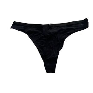 Allbirds Trino Thong Underwear Panty True Black Wool Blend Sz XL NWT